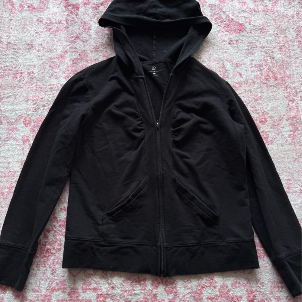 New York & Company Black Zip-Front Jacket